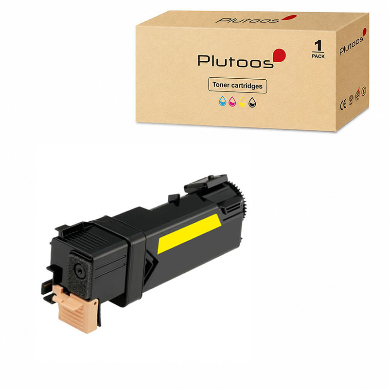 Plutoos 6125 Toner Jaune avec puce – Compatible avec Xerox 6125, Xerox 106R01333, 1000 pages