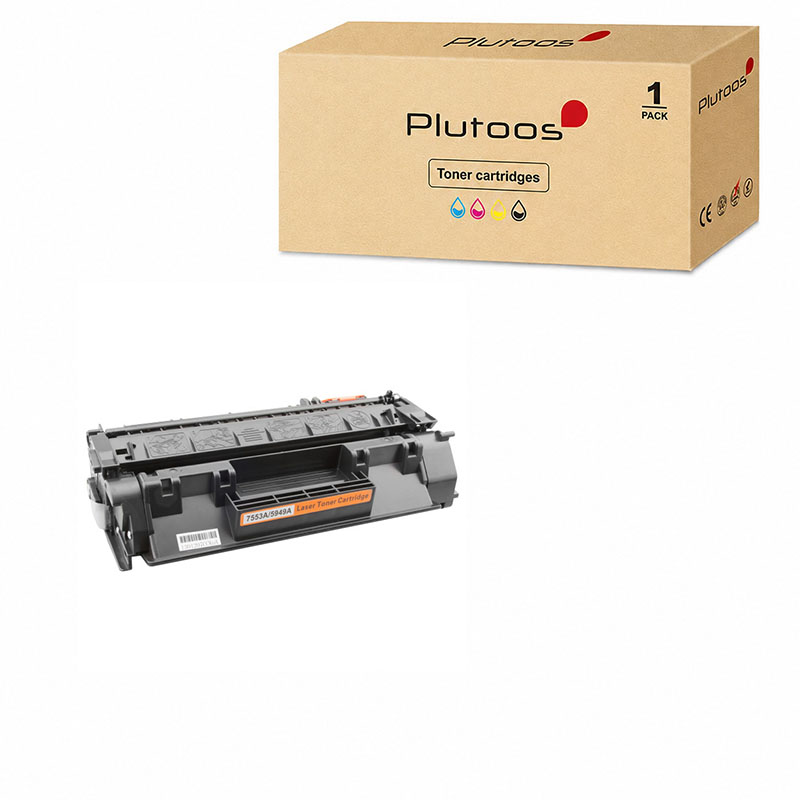 Plutoos 49A Toner Noir avec puce – Compatible avec HP 49A, HP Q5949A, 2500 pages
