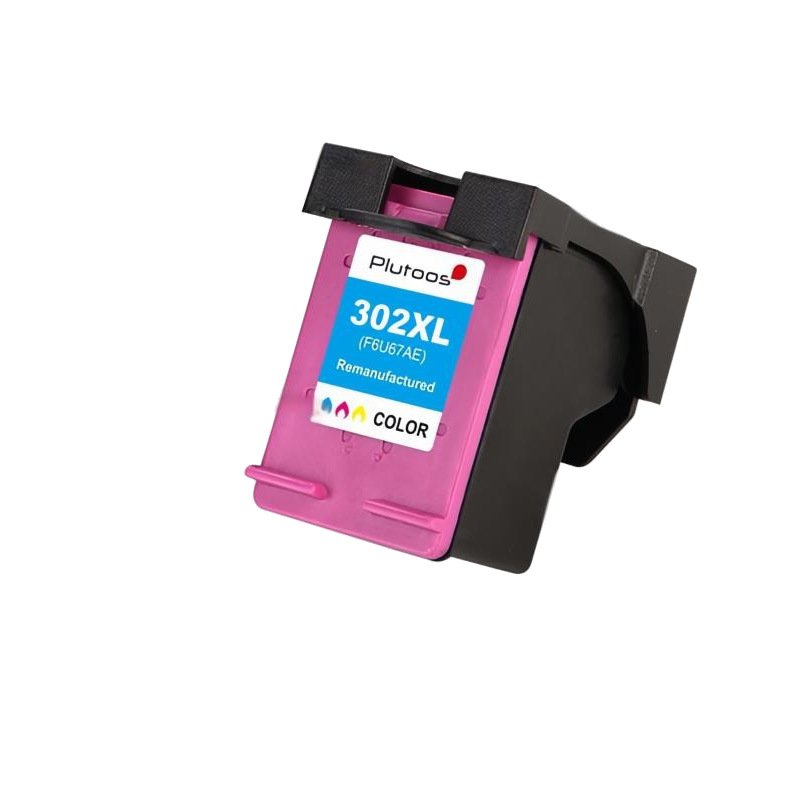Plutoos 302XL Tri-Color Tintenpatrone mit Chip Kompatibel mit HP 302 18 ml für DeskJet 3630 Envy 4520 OfficeJet 3830
