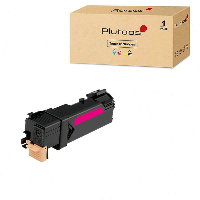 Plutoos 6125 Toner Magenta avec puce – Compatible avec Xerox 6125, Xerox 106R01332, 1000 pages