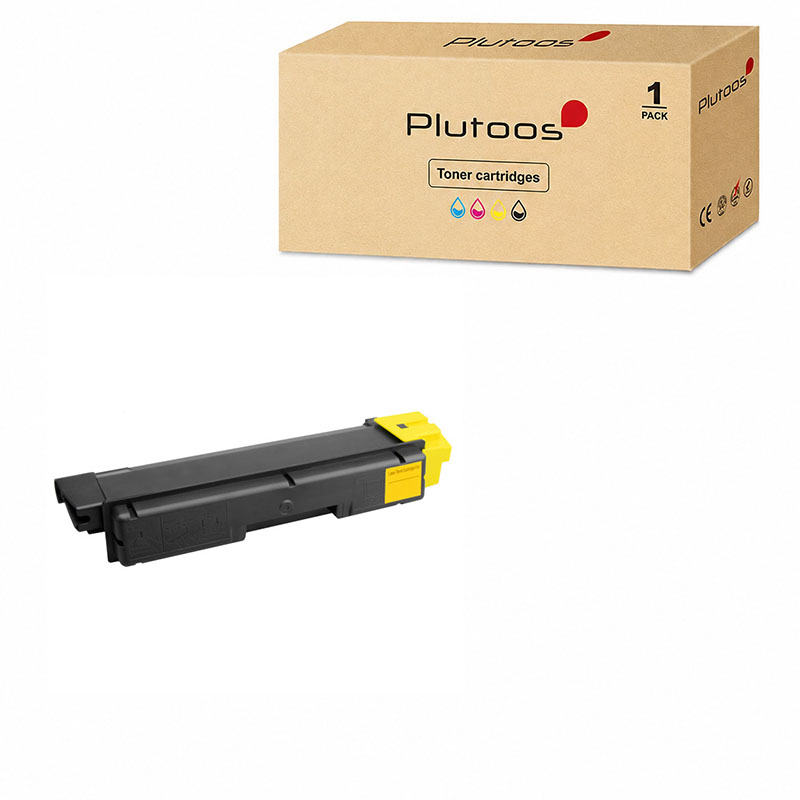 Plutoos TK-590 Toner Yellow with Chip – Compatible with Kyocera TK-590, Kyocera TK-590Y, 5000 pages