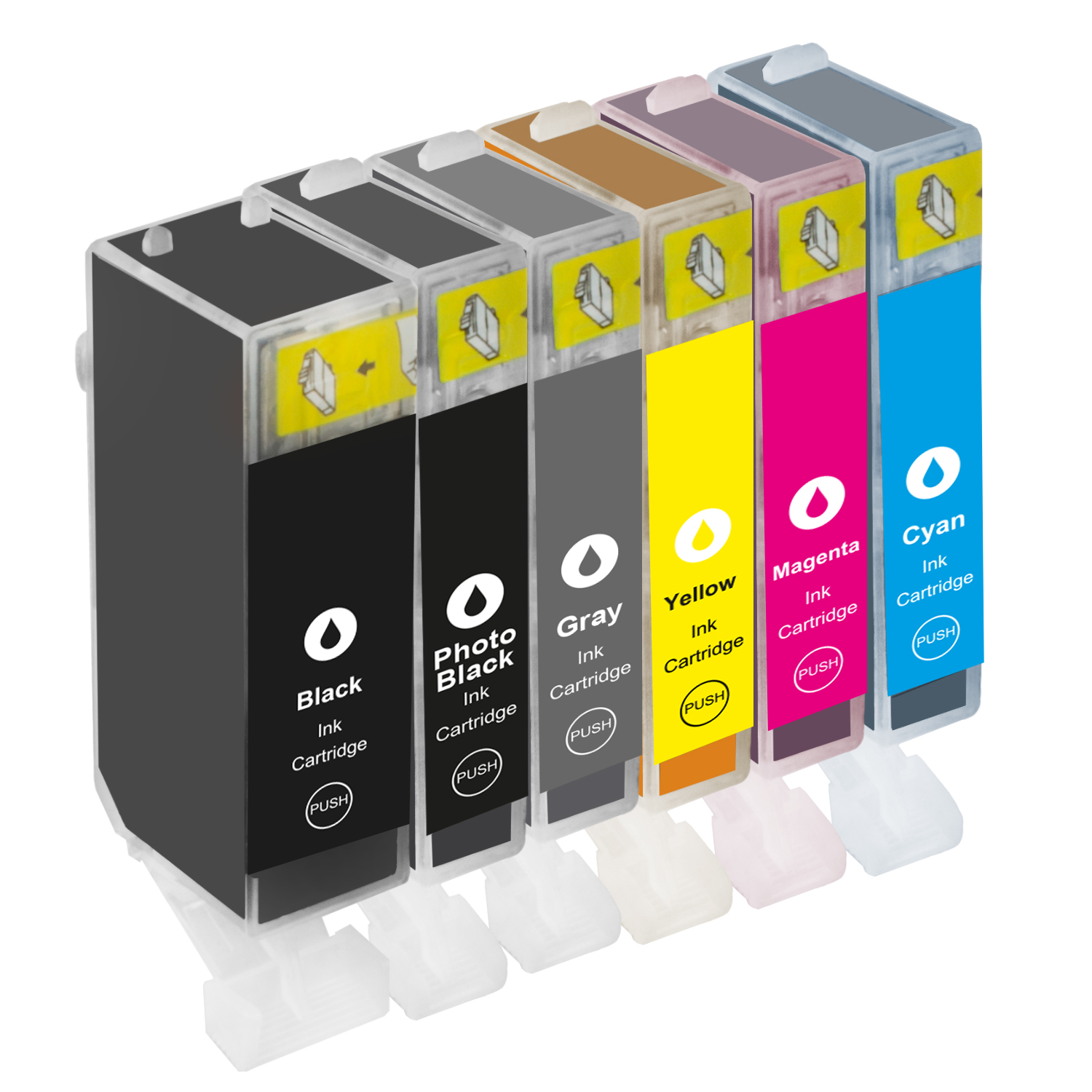 Canon PGI-520 CLI-521 Patronen XXL kompatibel, 6er Farbset