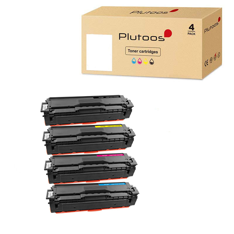 Plutoos CLT-504 Multipack – Compatible with Samsung CLT-504, Samsung CLT-K504S CLT-C504S CLT-M504S CLT-Y504S, 4-pack BCMY, 7900 total pages