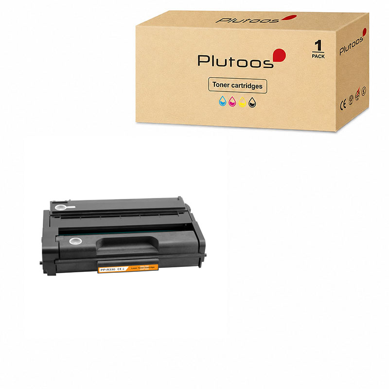 Plutoos SP-330H Toner Noir avec puce – Compatible avec Ricoh SP-330H, Ricoh 408281, 7000 pages