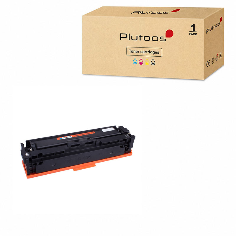 Plutoos 201X CF401X Toner Cyan with Chip – Compatible with HP M277dw M252dw M277n M252n, ca. 2’300 pages