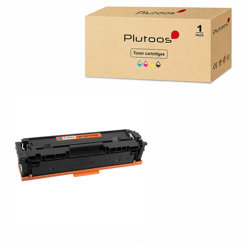 Plutoos 205A CF531A Toner Cyan with Chip – Compatible with HP M181fw M180nw M154nw M180n, ca. 900 pages