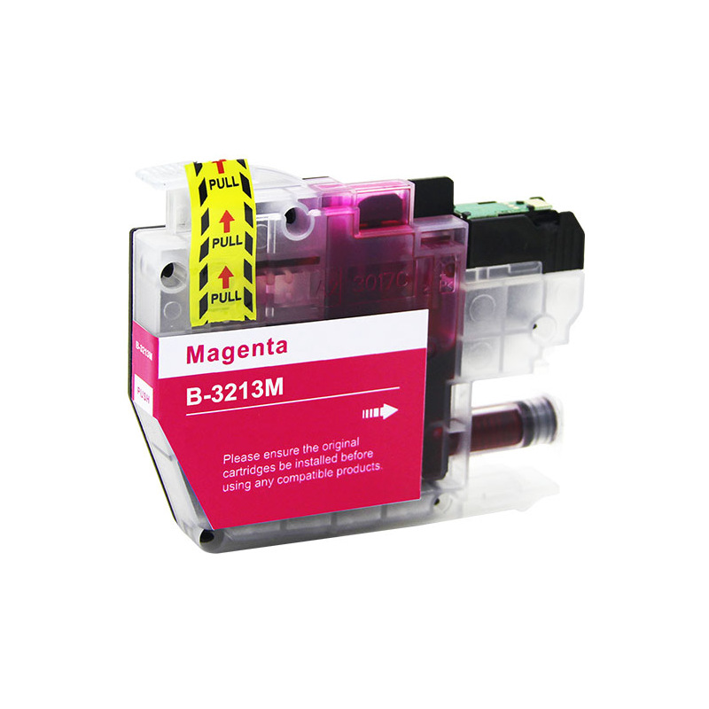 Plutoos LC-3213 Magenta Tintenpatrone mit Chip Kompatibel mit Brother LC-3213 7 ml für DCP-J572DW DCP-J772DW MFC-J895DW