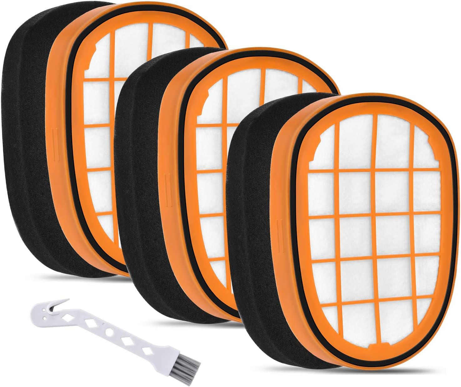 Plutoos Satz mit 3 Ersatzfiltern FC5005/01 für Philips SpeedPro Max Aqua Plus