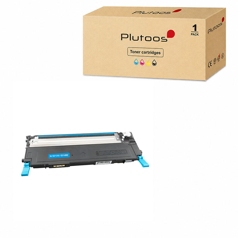 Plutoos CLT-4092 Toner Cyan con chip – Compatibile con Samsung CLT-4092, Samsung CLP-310, 1000 pagine