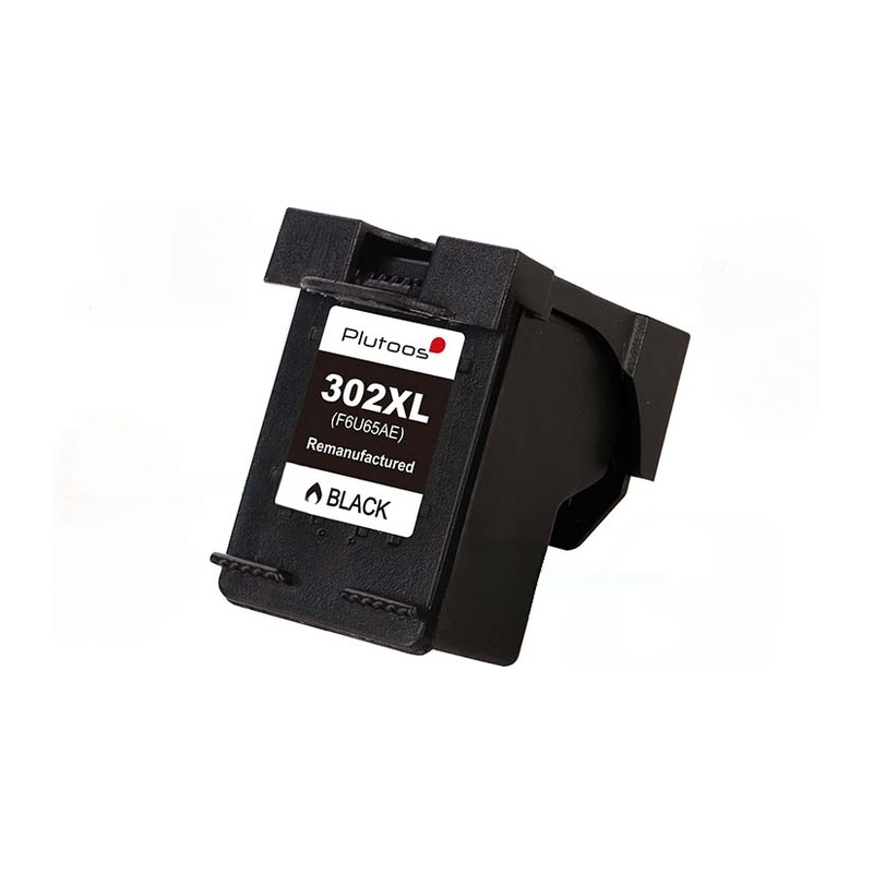 Plutoos 302XL Schwarz Tintenpatrone mit Chip Kompatibel mit HP 302 18 ml für DeskJet 3630 Envy 4520 OfficeJet 3830