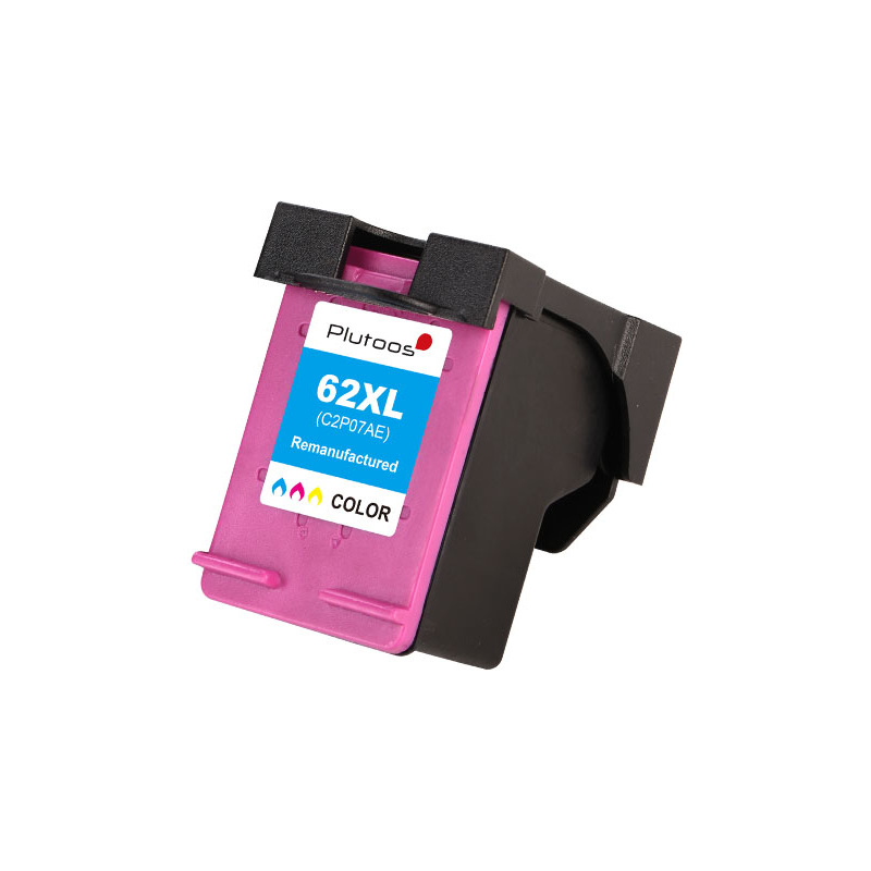 Plutoos 62XL Tri-Color Tintenpatrone mit Chip Kompatibel mit HP 62 18 ml für Envy 5540 5640 OfficeJet 5740