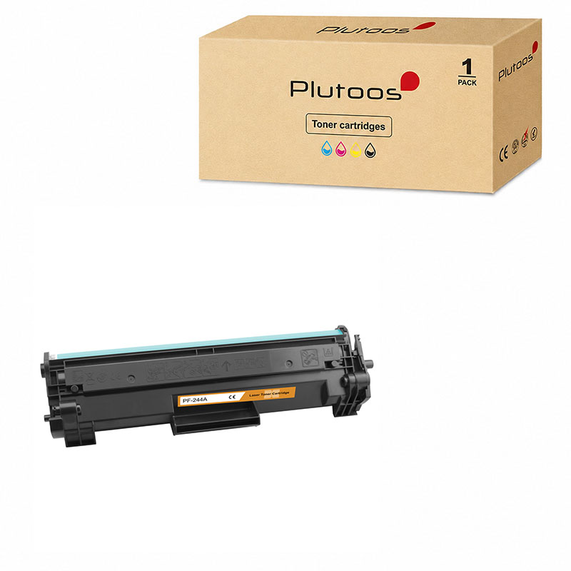 Plutoos CF244A Toner Schwarz – Kompatibel mit HP CF244A / 44A, 1'500 Seiten XXL