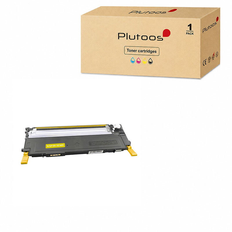 Plutoos CLT-4072 Toner Gelb mit Chip – Kompatibel mit Samsung CLT-4072, Samsung CLP-320, 2000 Seiten