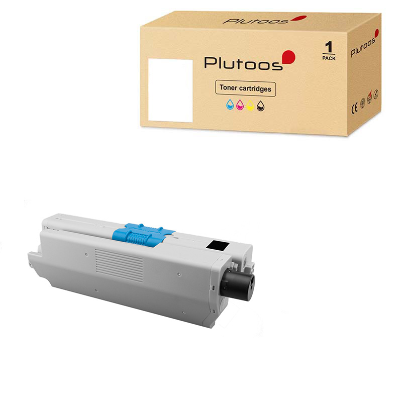 Plutoos C301/C321 Toner Schwarz – Kompatibel mit Oki C301/C321, Oki 44973536, 2200 Seiten