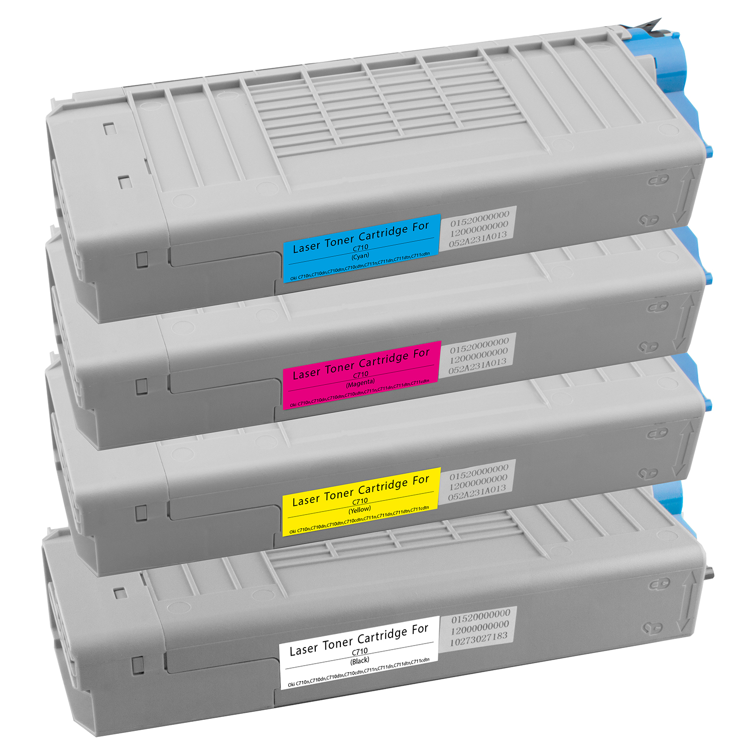Oki C710 Toner XXL kompatibel, 4er Farbset