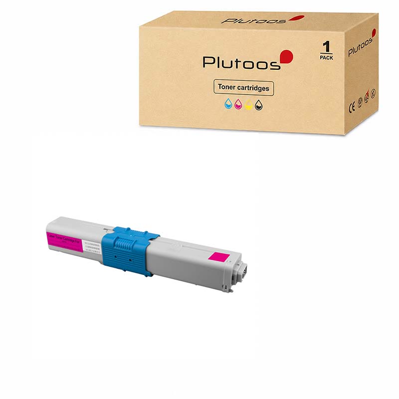 Plutoos C310 Toner Magenta – Compatible avec Oki C310, Oki 44469705, 2000 Pages