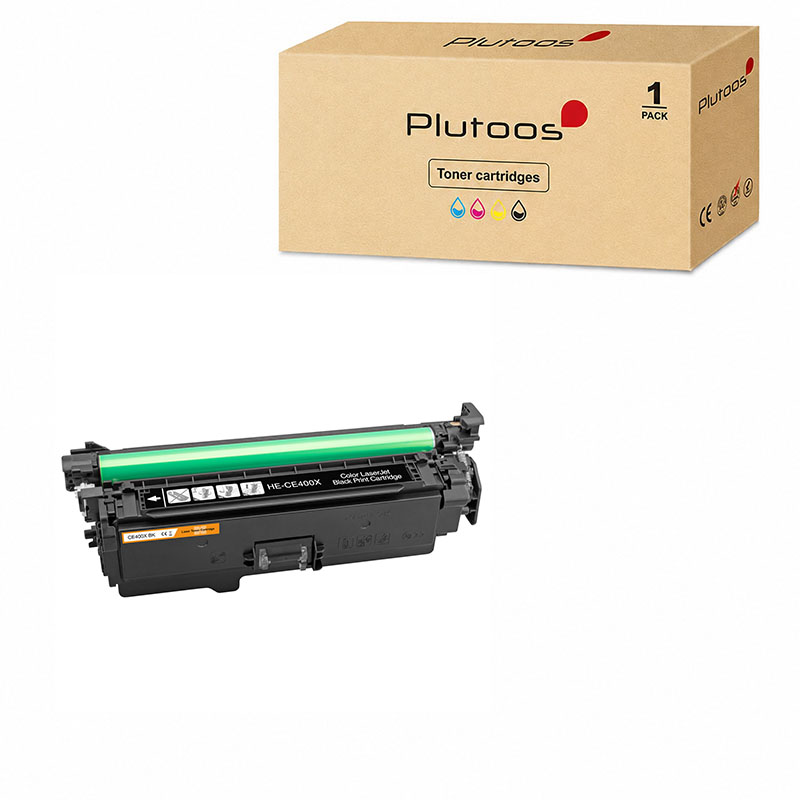Plutoos 507X Toner Schwarz Kompatibel mit HP CE400X 11000 Seiten für HP LaserJet Enterprise 500 Color M551/M575 Serie