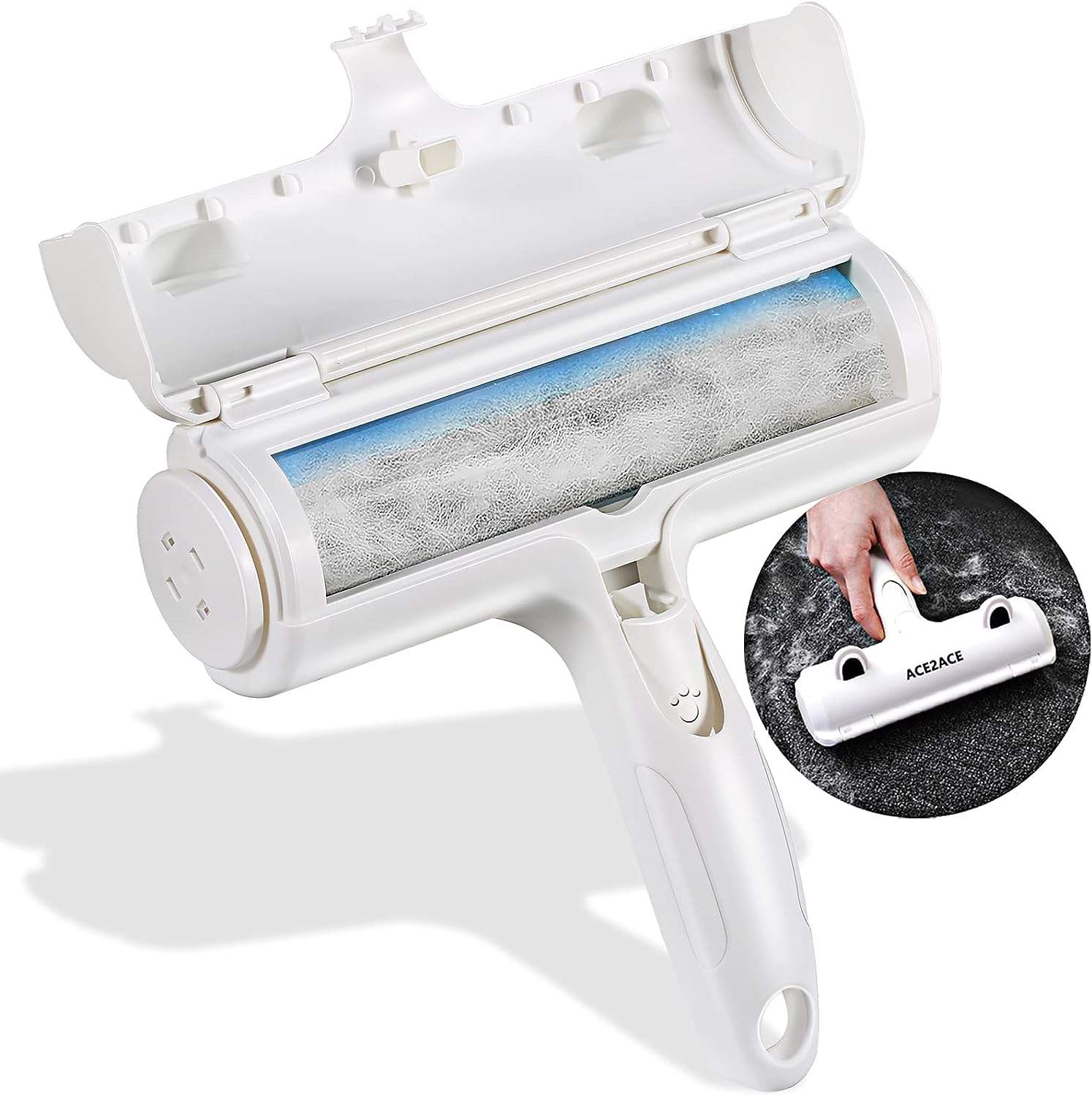 Plutoos Tierhaarentferner Fusselrolle, Fusselroller für Hundehaare und Katzenhaare Wiederverwendbar