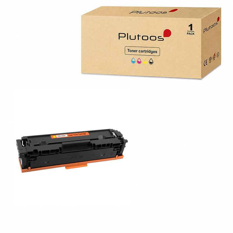 Plutoos CRG-054H Toner XXL Gelb kompatibel zu Canon CRG-054H / CRG054H, ca. 2’300 Seiten