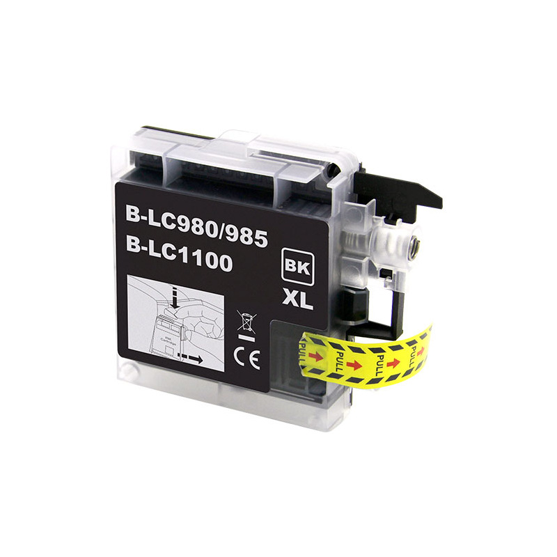 Plutoos LC-1100XL Schwarz Tintenpatrone mit Chip Kompatibel mit Brother LC-1100 XL 28 ml für DCP-6690CW MFC-6490CW MFC-5890CN