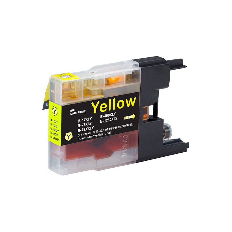 Plutoos LC-1280XL Gelb Tintenpatrone – kompatibel mit Brother, 19 ml für MFC-J5910DW, MFC-J6510DW, MFC-J6710DW, MFC-J6910DW