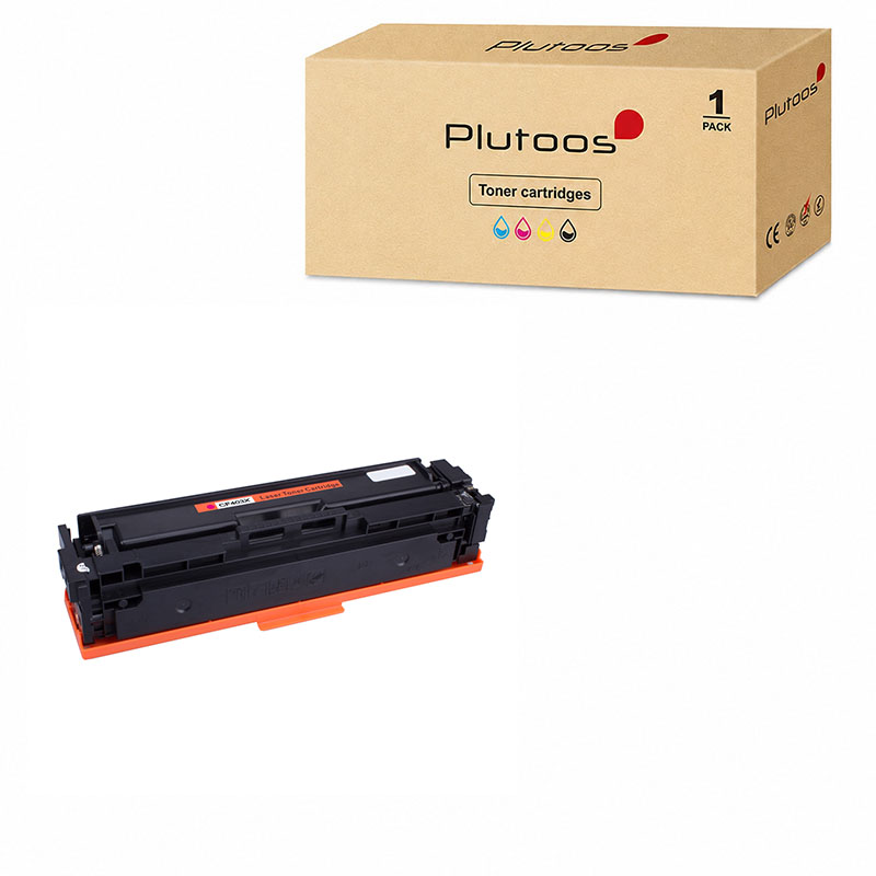 Plutoos 201X CF403X Toner Magenta with Chip – Compatible with HP M277dw M252dw M277n M252n, ca. 2’300 pages