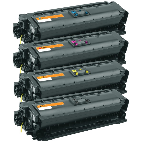 HP CF360X, CF361X, CF362X, CF363X 508X Toner XXL kompatibel, 4er Farbset