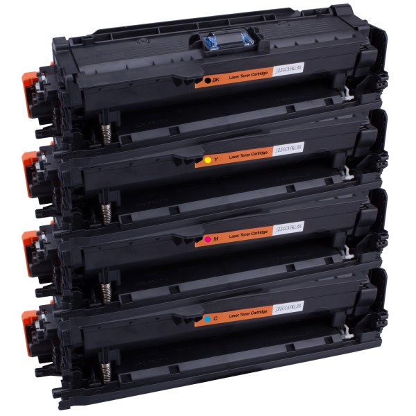 HP CE260X, CE2601A, CE262A, CE263A Toner XXL kompatibel, 4er Farbset