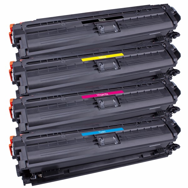 HP CE340A, CE341A, CE342A, CE343A Toner XXL kompatibel, 4er Farbset